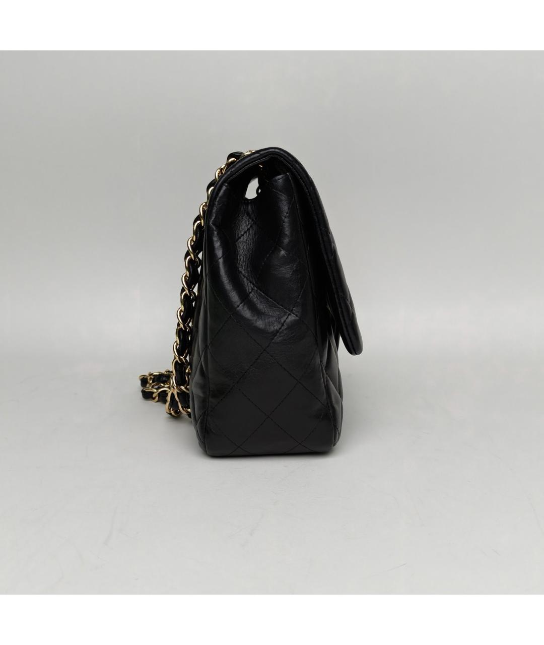 CHANEL Черная кожаная сумка через плечо, фото 5