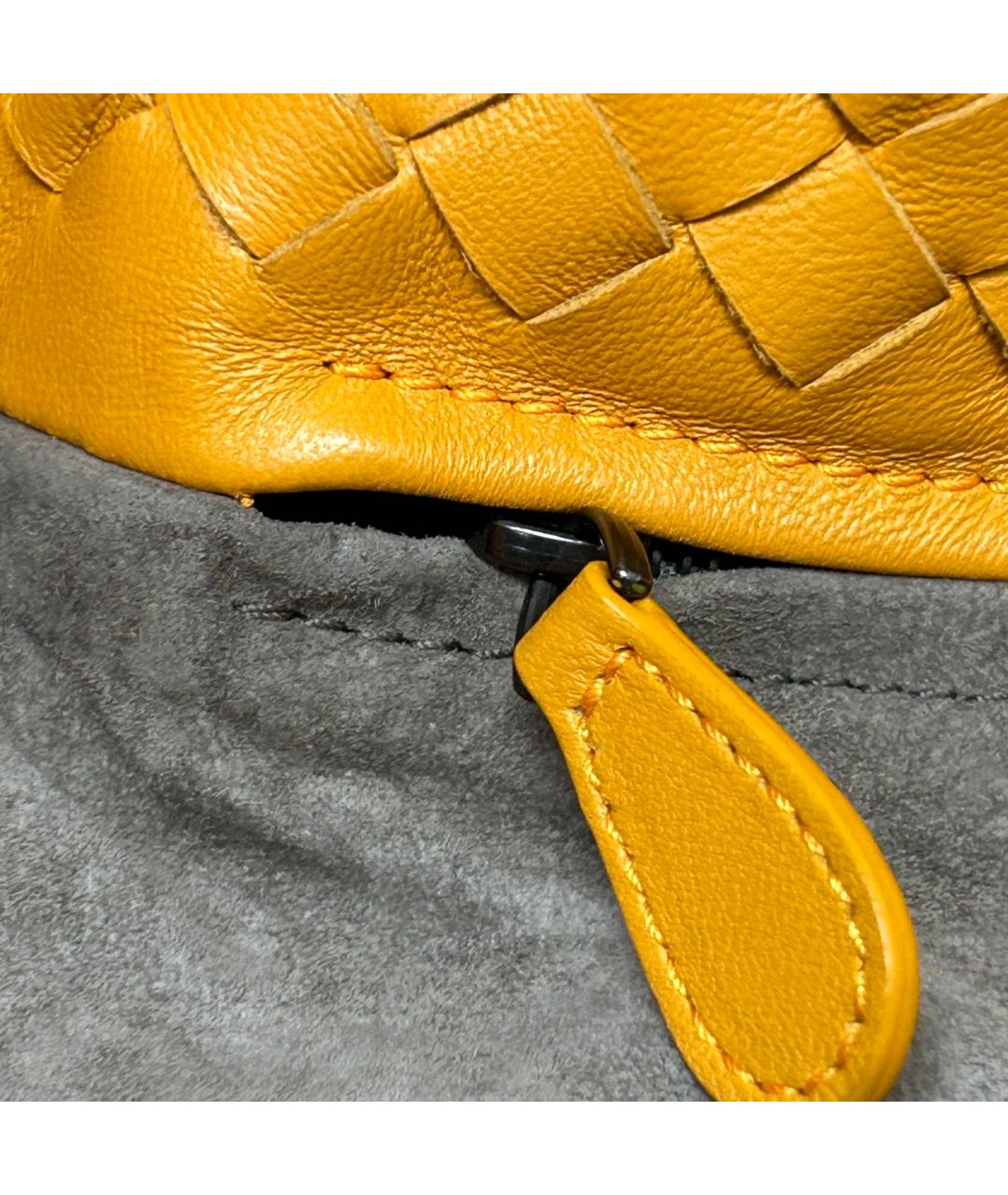 BOTTEGA VENETA Оранжевая кожаная сумка через плечо, фото 9