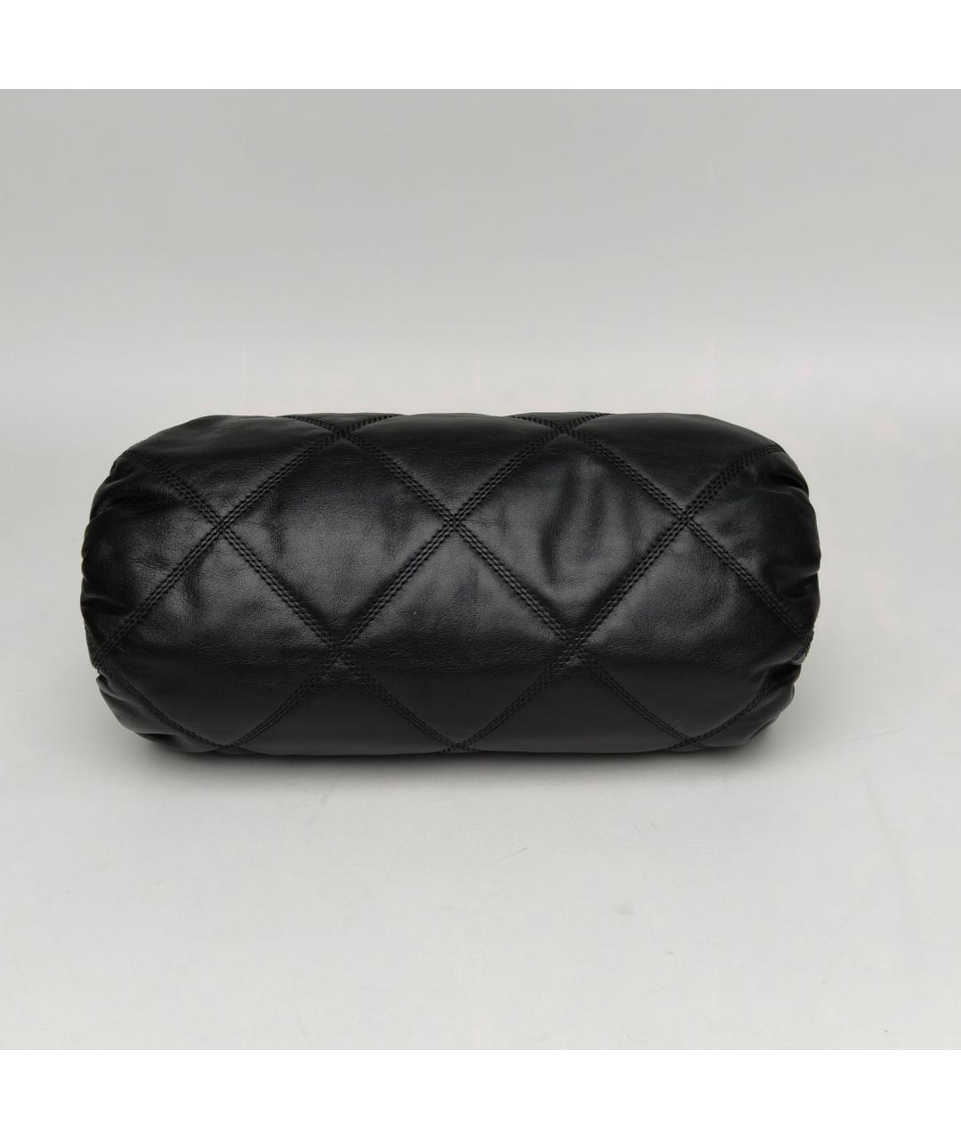 CHANEL Черная кожаная сумка через плечо, фото 6