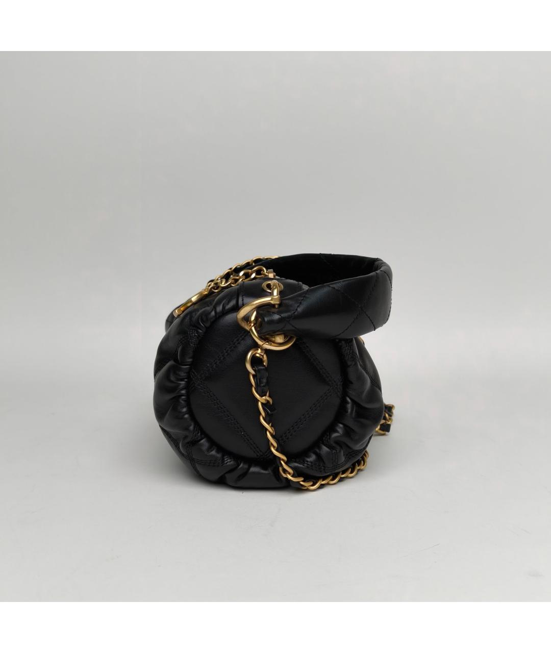 CHANEL Черная кожаная сумка через плечо, фото 3