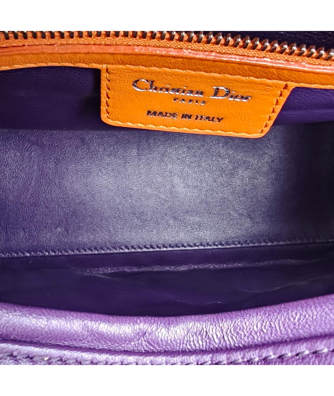 CHRISTIAN DIOR Розовая кожаная сумка через плечо, фото 8
