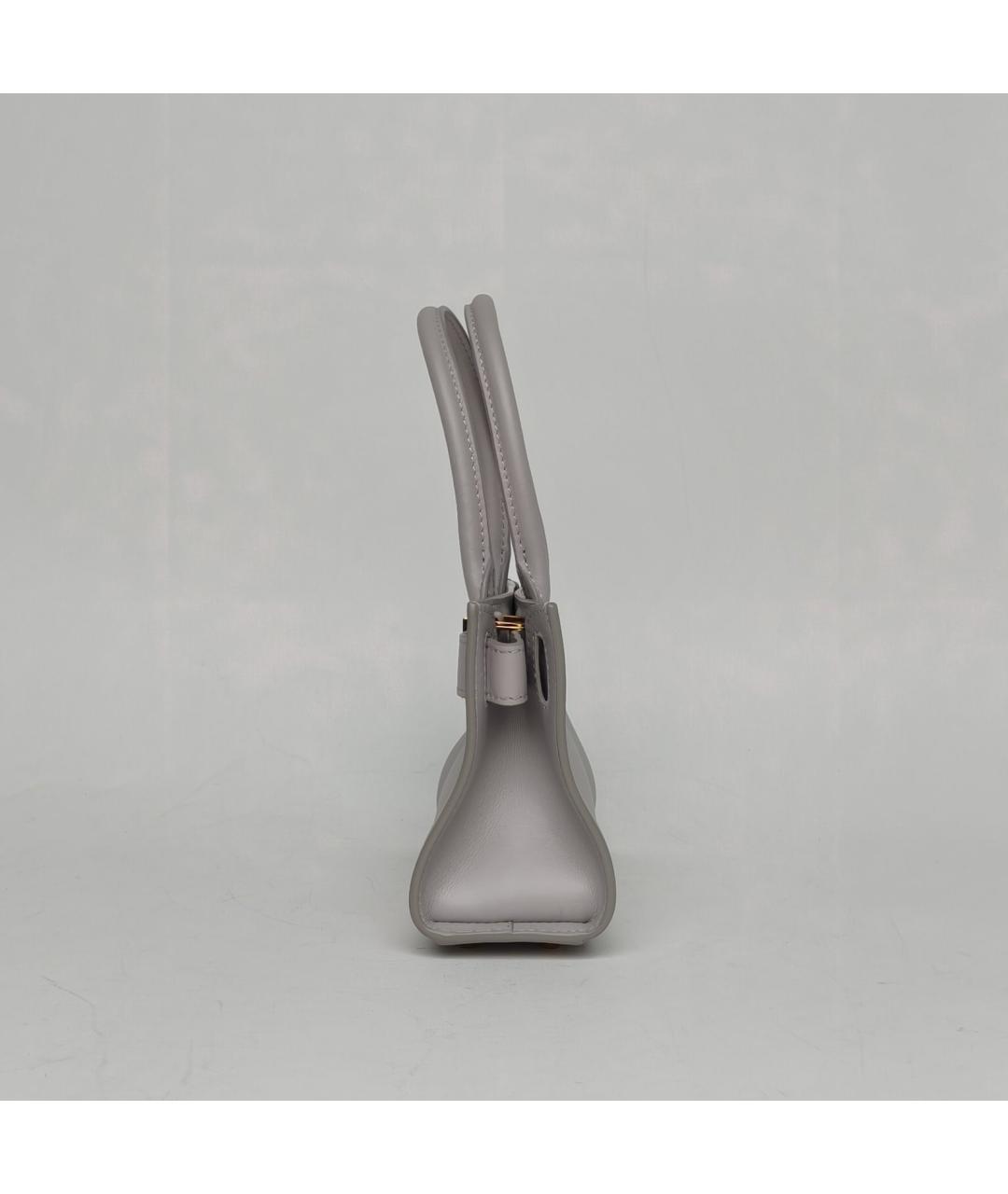 VERSACE Серая кожаная сумка через плечо, фото 5