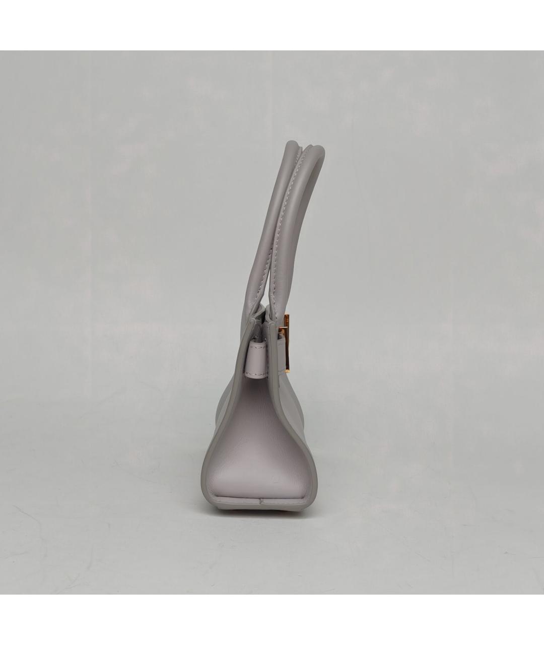 VERSACE Серая кожаная сумка через плечо, фото 3