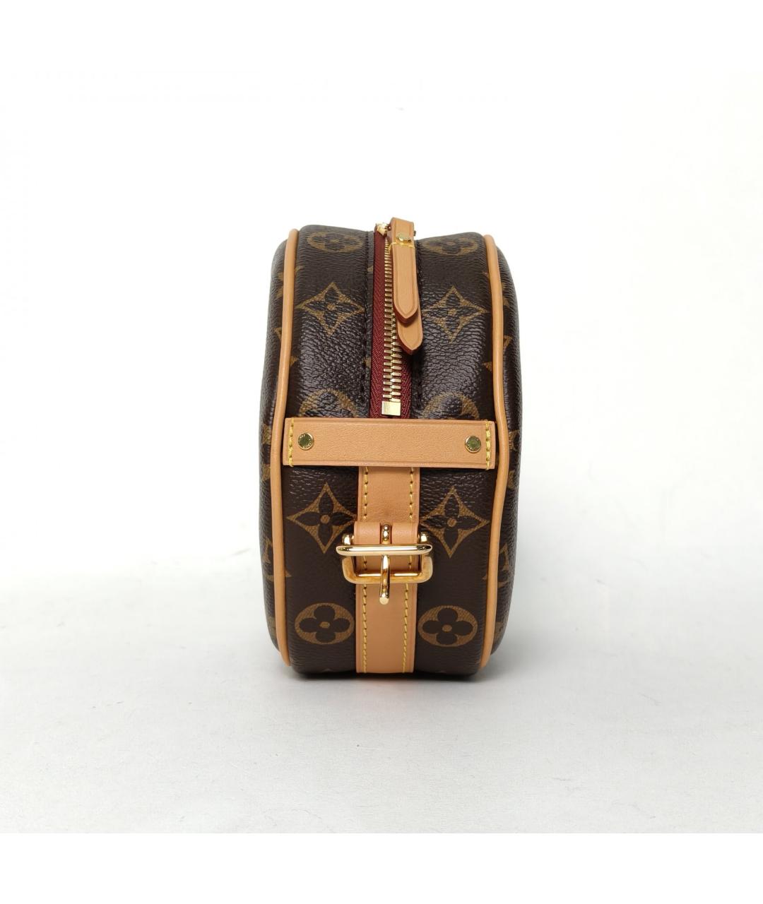 LOUIS VUITTON Коричневая кожаная сумка через плечо, фото 3