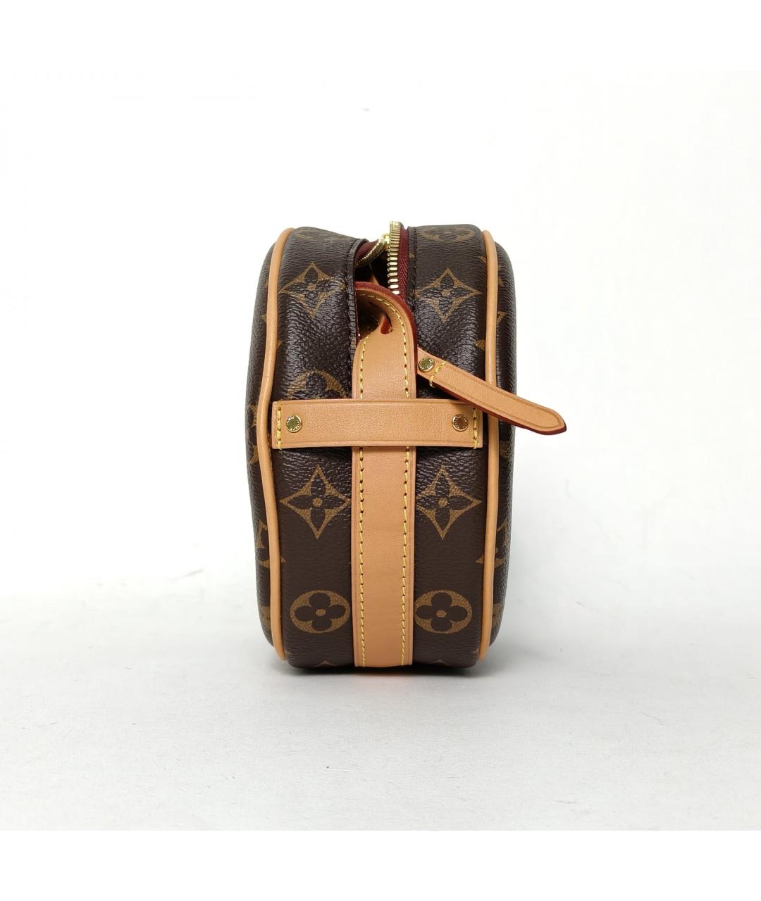 LOUIS VUITTON Коричневая кожаная сумка через плечо, фото 5