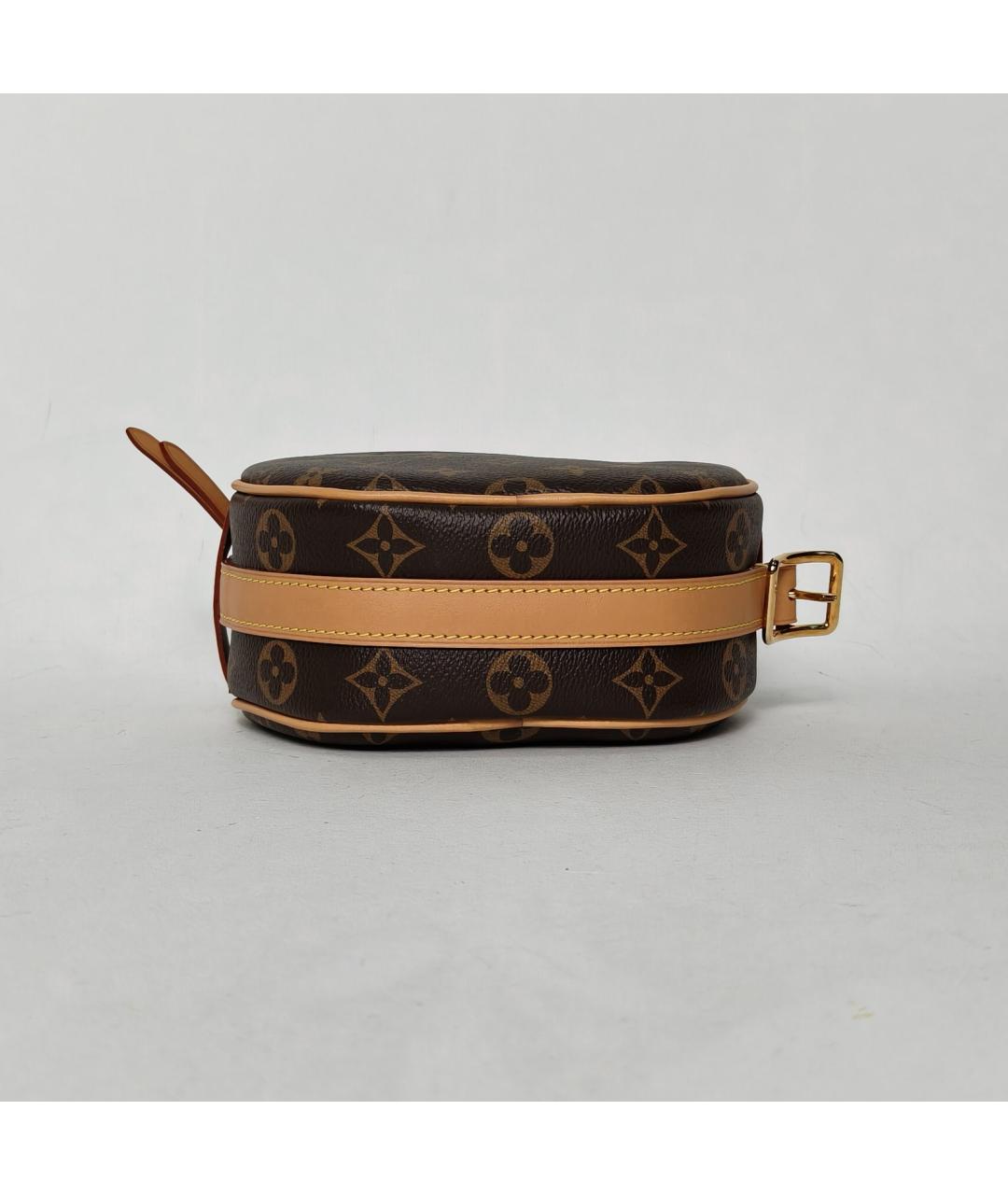 LOUIS VUITTON Коричневая кожаная сумка через плечо, фото 6