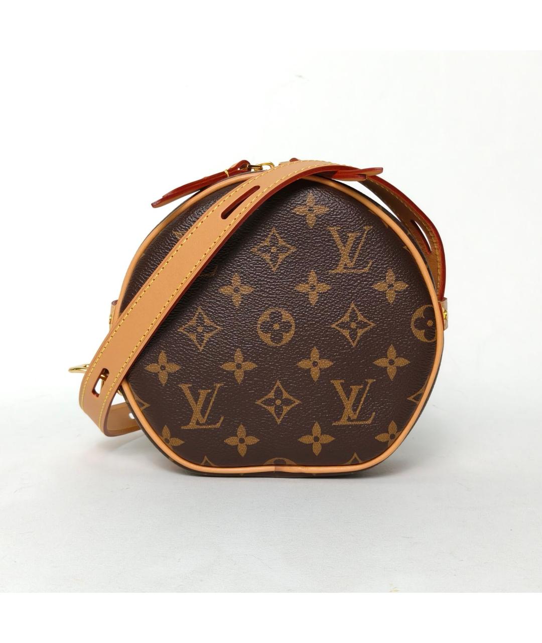 LOUIS VUITTON Коричневая кожаная сумка через плечо, фото 2