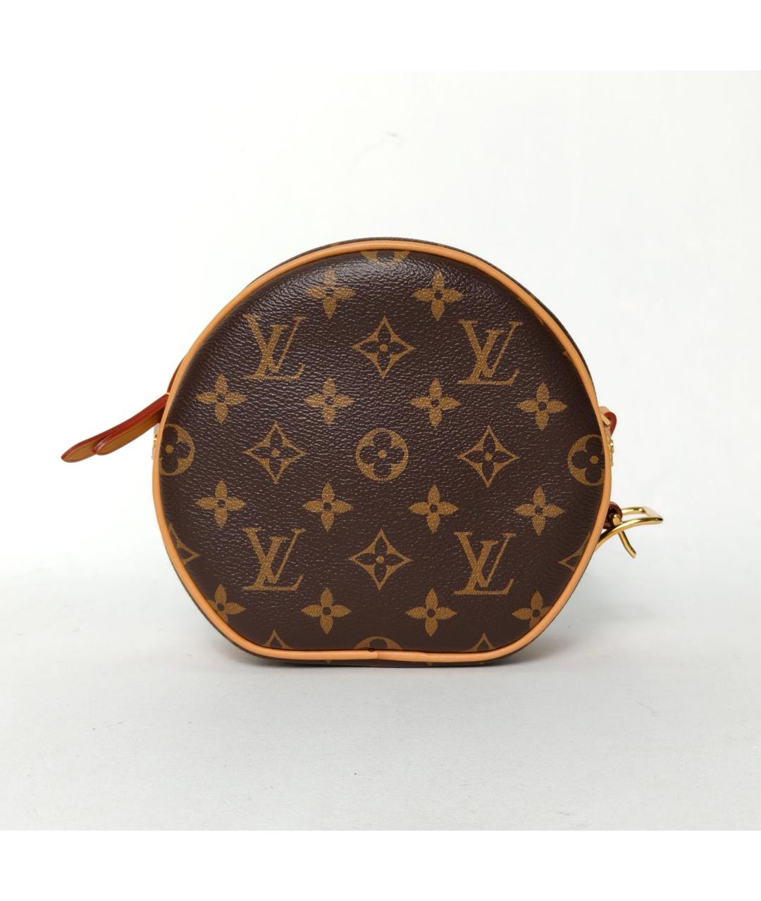 LOUIS VUITTON Коричневая кожаная сумка через плечо, фото 4