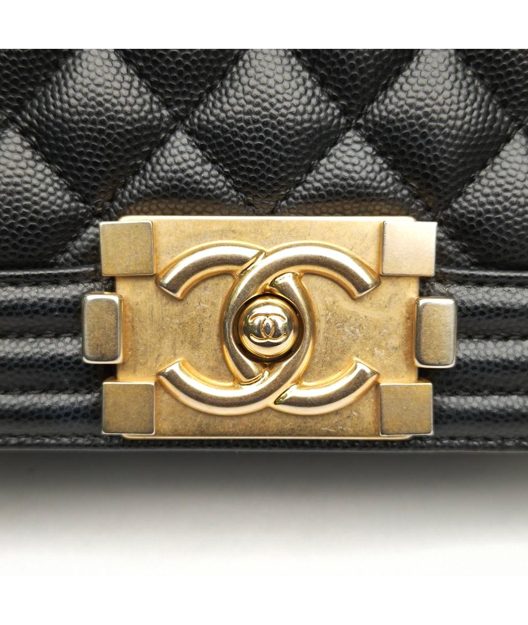 CHANEL Черная кожаная сумка через плечо, фото 7