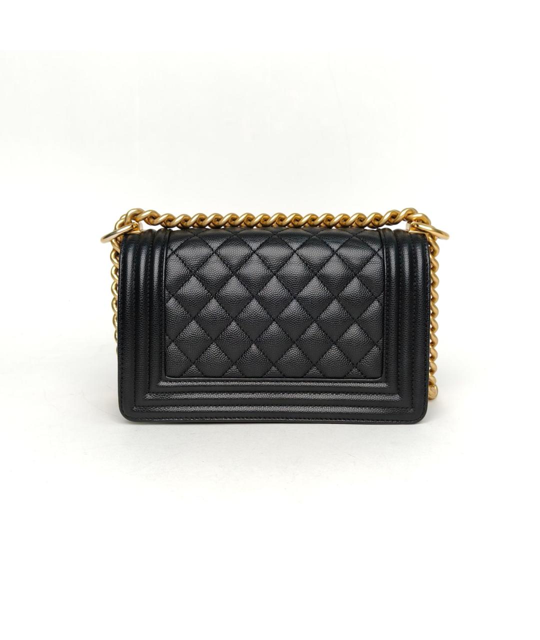 CHANEL Черная кожаная сумка через плечо, фото 4