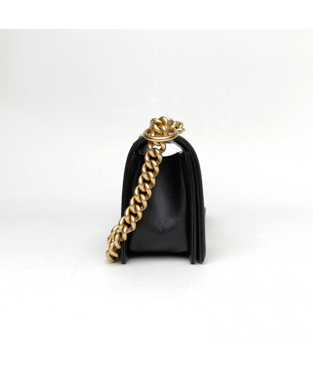 CHANEL Черная кожаная сумка через плечо, фото 5