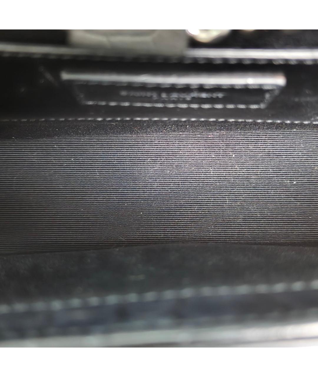SAINT LAURENT Серебряная кожаная сумка через плечо, фото 8