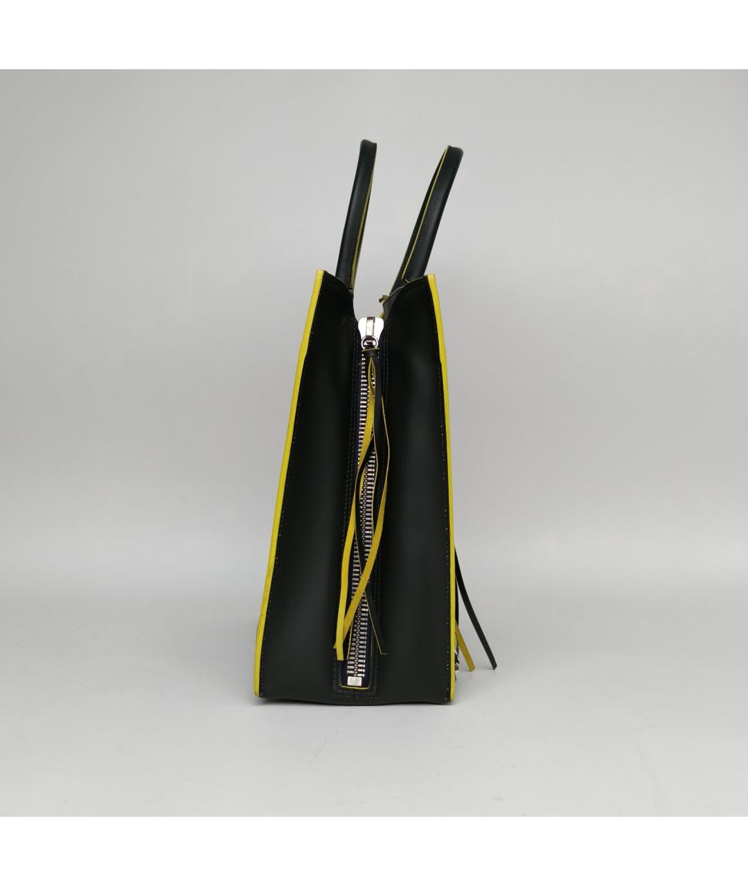 BALENCIAGA Черная кожаная сумка через плечо, фото 3