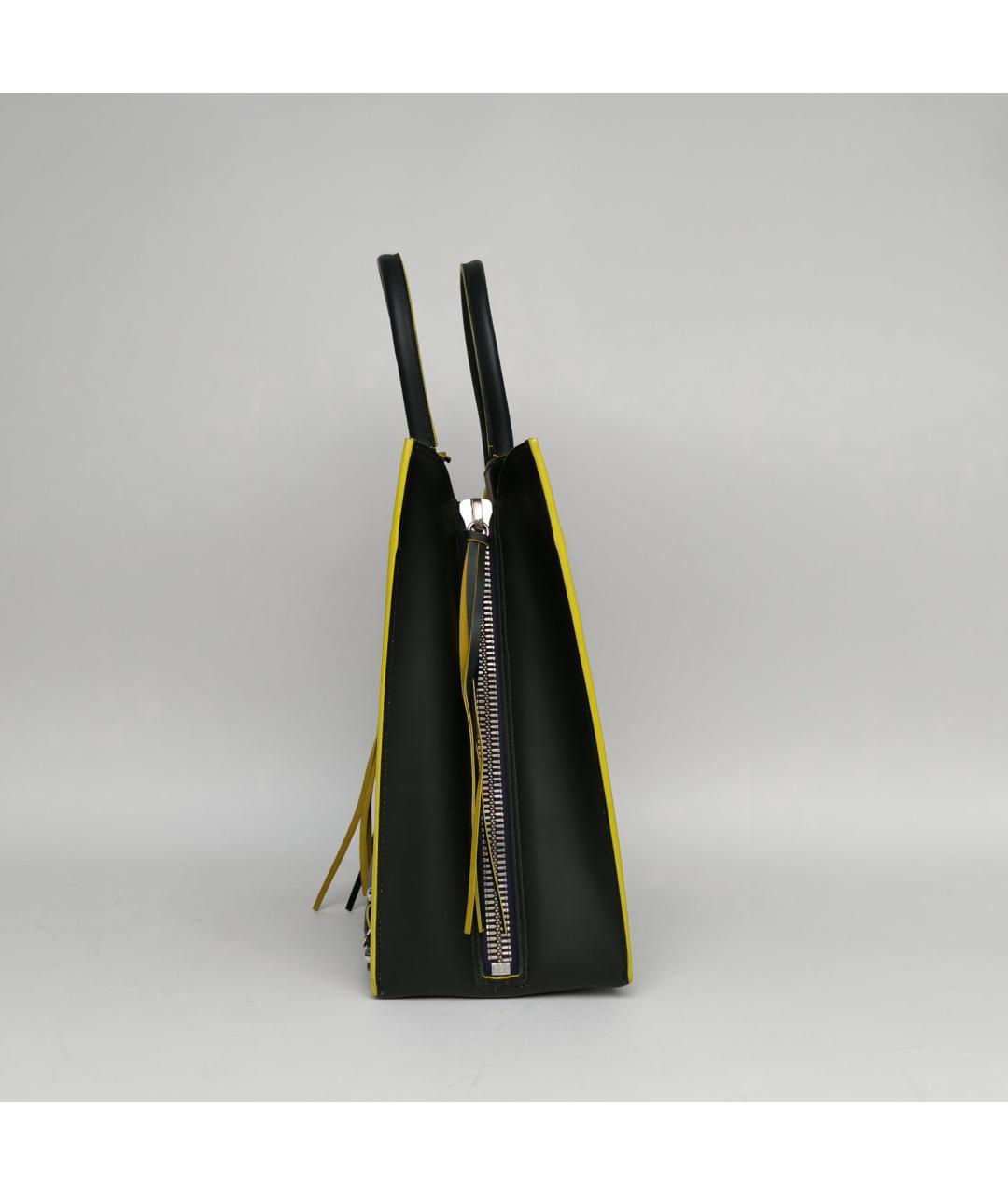 BALENCIAGA Черная кожаная сумка через плечо, фото 7