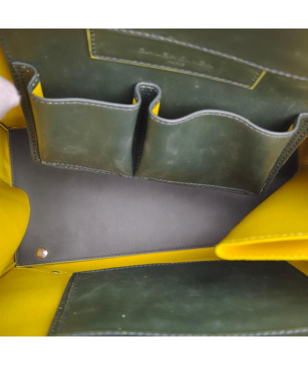 BALENCIAGA Черная кожаная сумка через плечо, фото 5