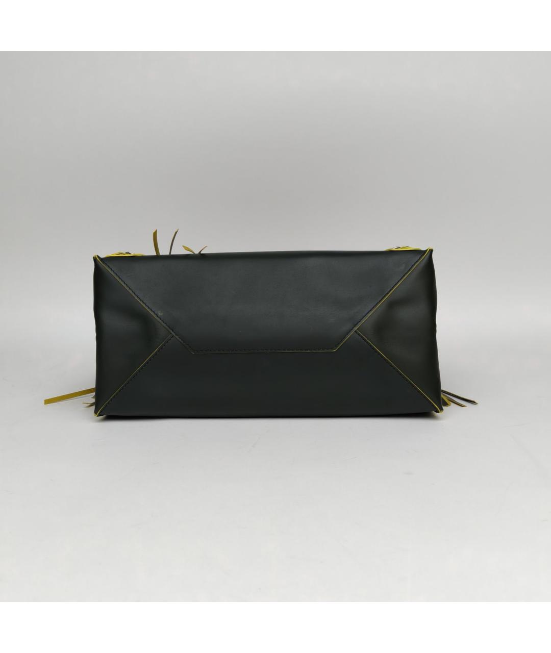 BALENCIAGA Черная кожаная сумка через плечо, фото 4