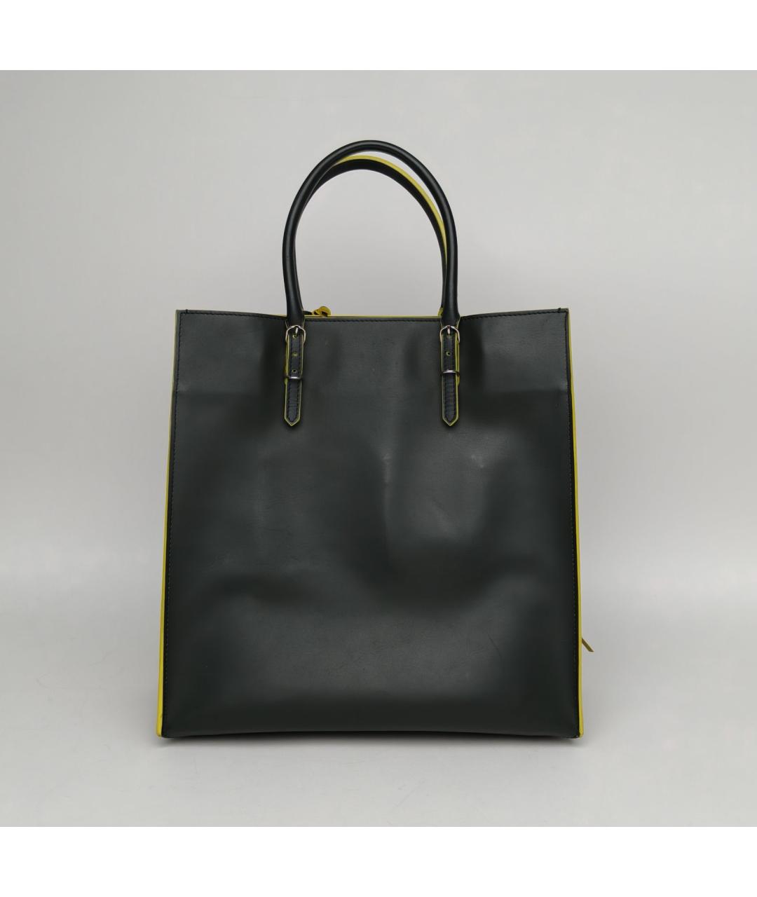 BALENCIAGA Черная кожаная сумка через плечо, фото 2