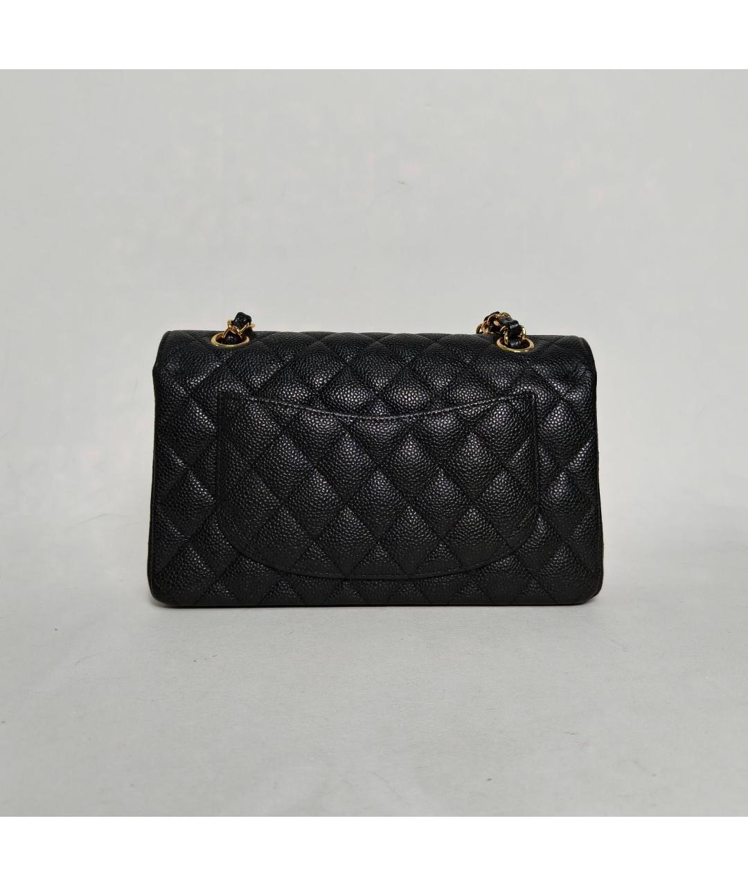 CHANEL Черная кожаная сумка через плечо, фото 4