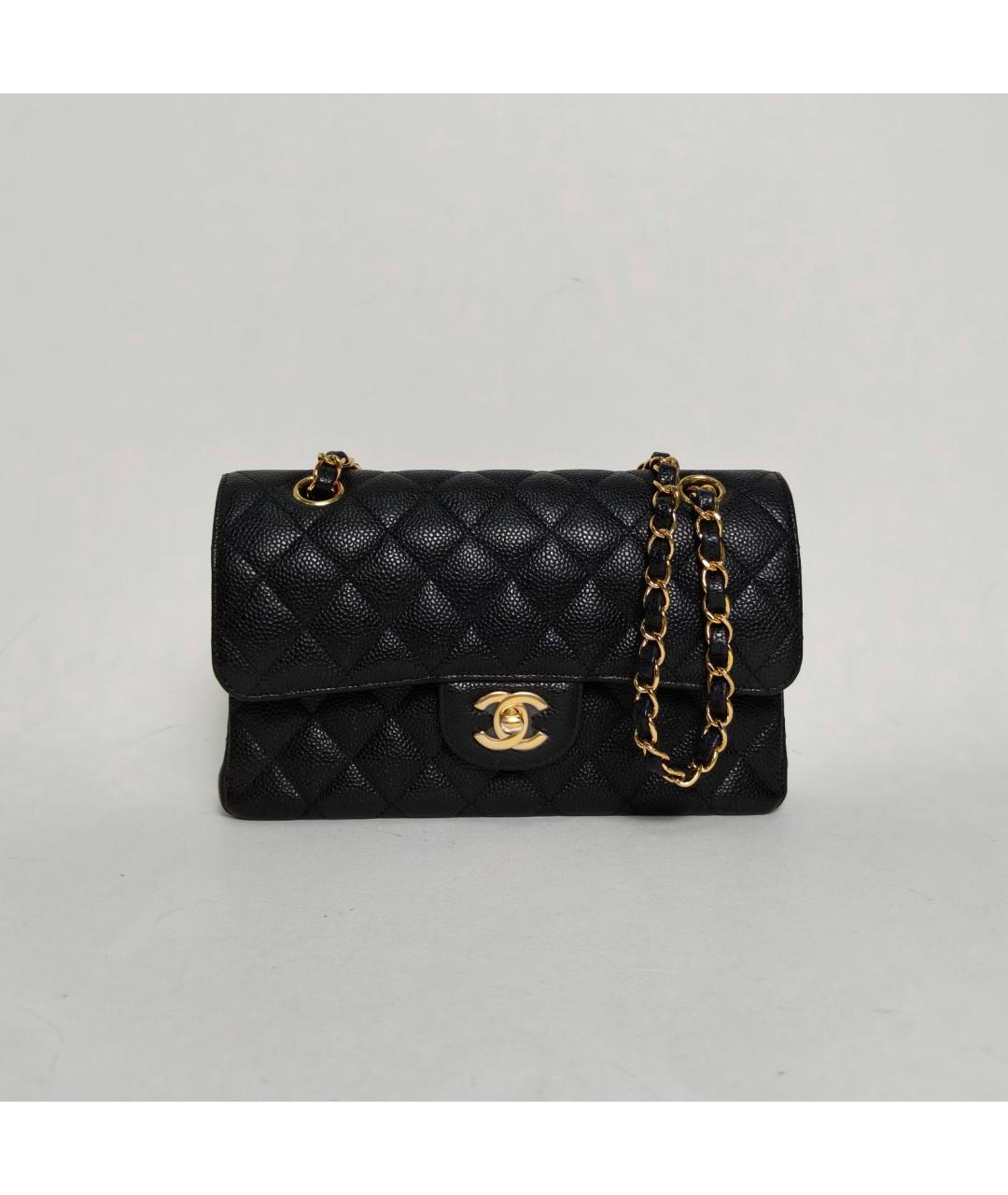 CHANEL Черная кожаная сумка через плечо, фото 2
