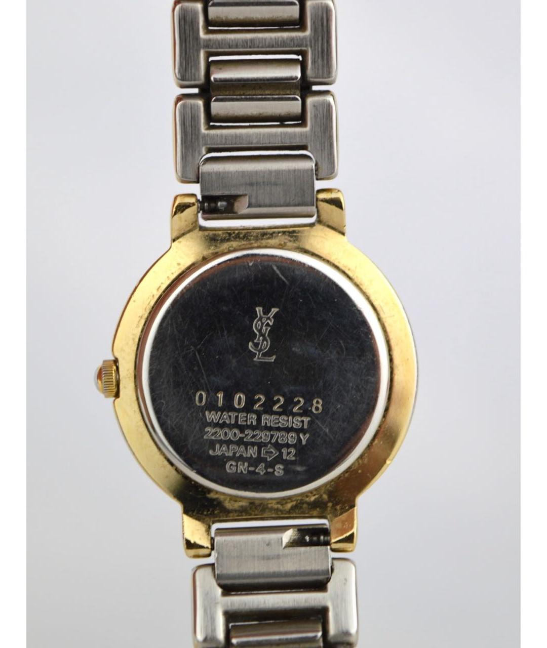 SAINT LAURENT Золотые позолоченные часы, фото 3