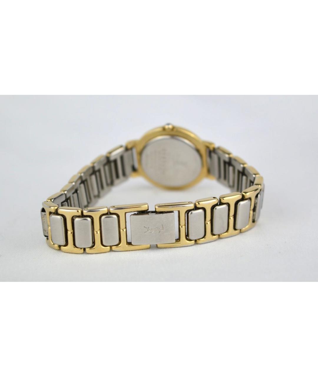 SAINT LAURENT Золотые позолоченные часы, фото 4