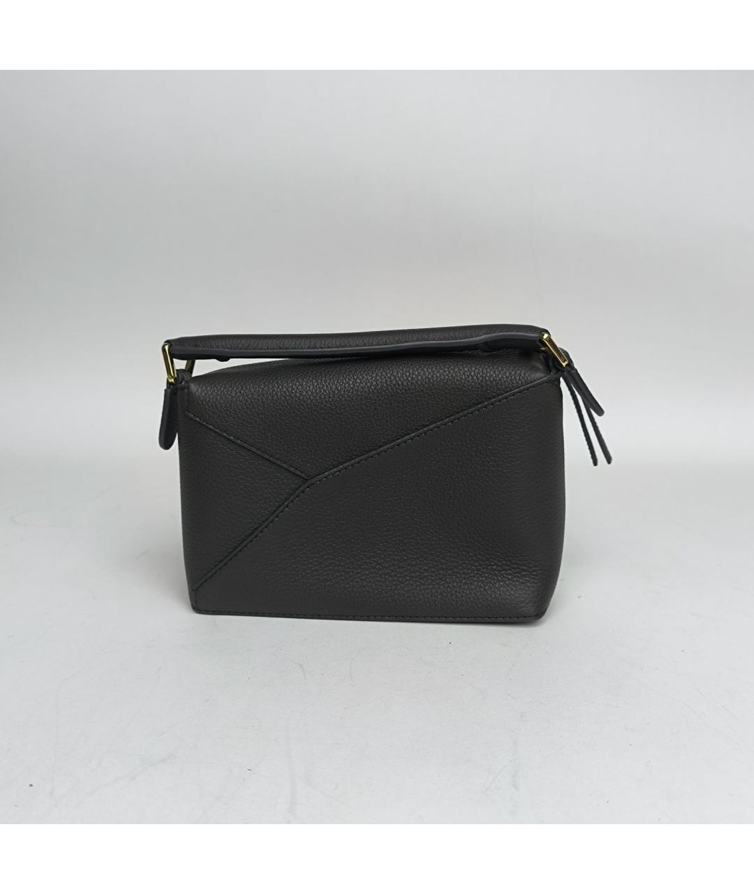 LOEWE Черная кожаная сумка через плечо, фото 3