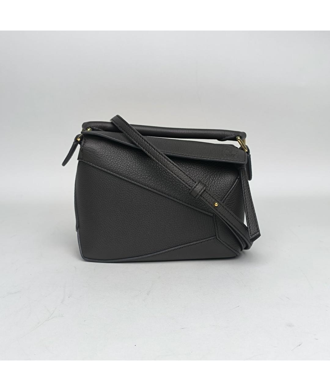 LOEWE Черная кожаная сумка через плечо, фото 8