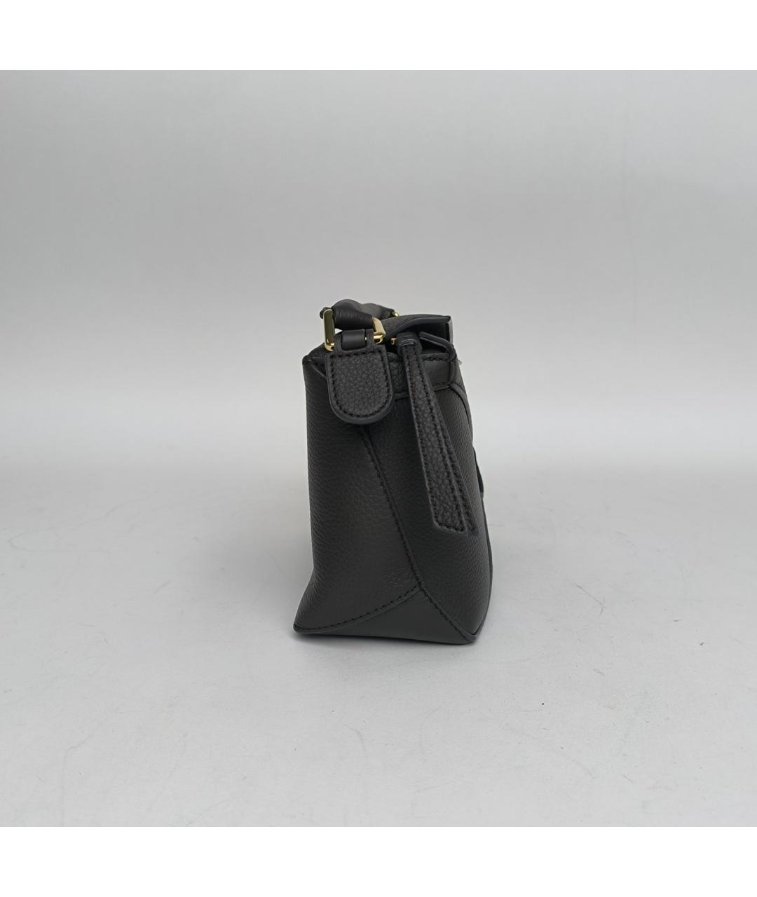 LOEWE Черная кожаная сумка через плечо, фото 4