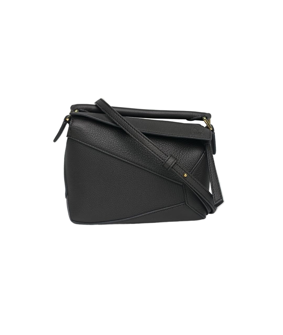 LOEWE Черная кожаная сумка через плечо, фото 1