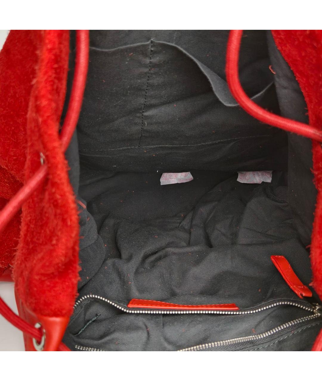 BALENCIAGA Красный замшевый рюкзак, фото 6