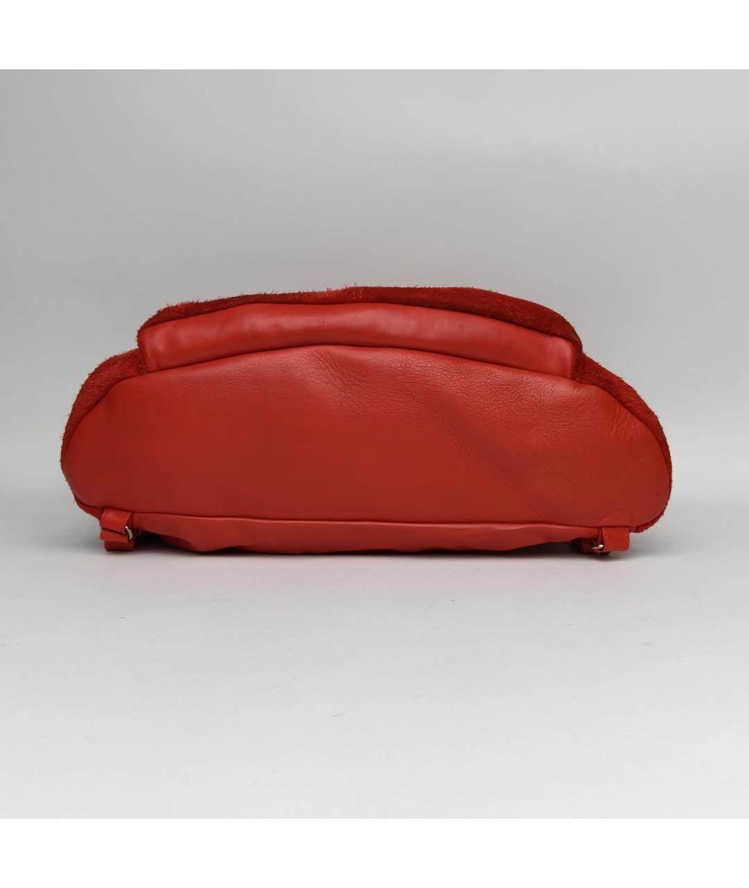 BALENCIAGA Красный замшевый рюкзак, фото 5