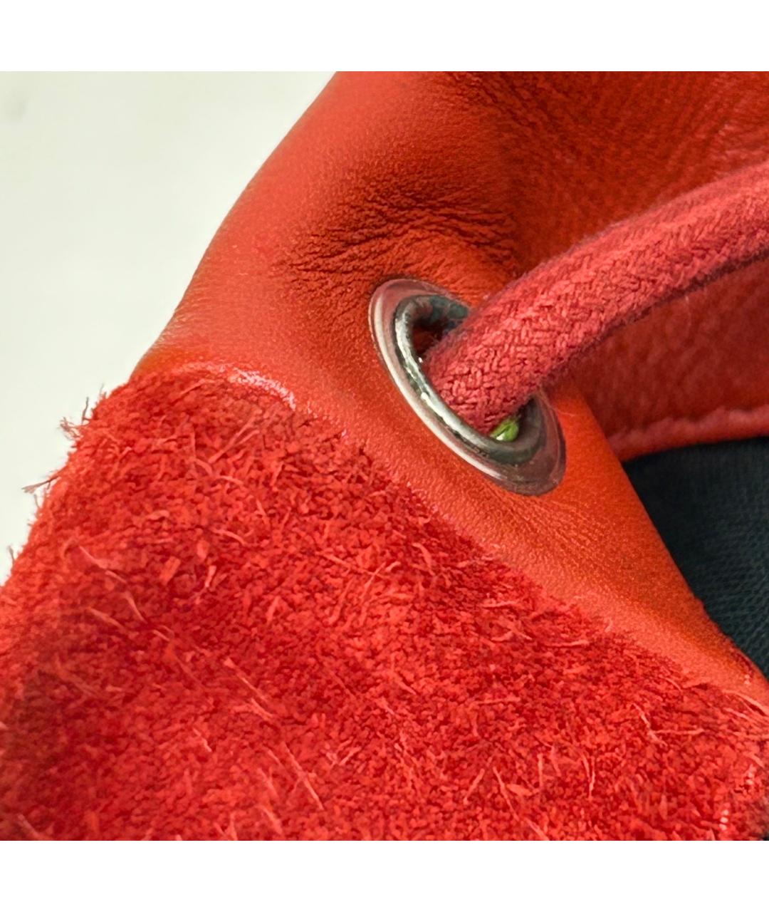 BALENCIAGA Красный замшевый рюкзак, фото 9