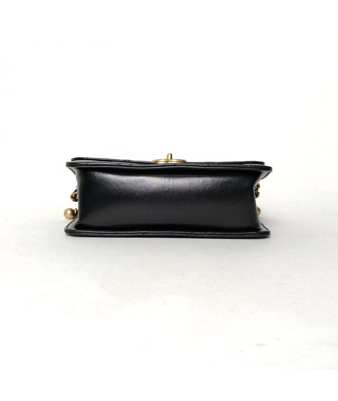 CHANEL Черная кожаная сумка через плечо, фото 6