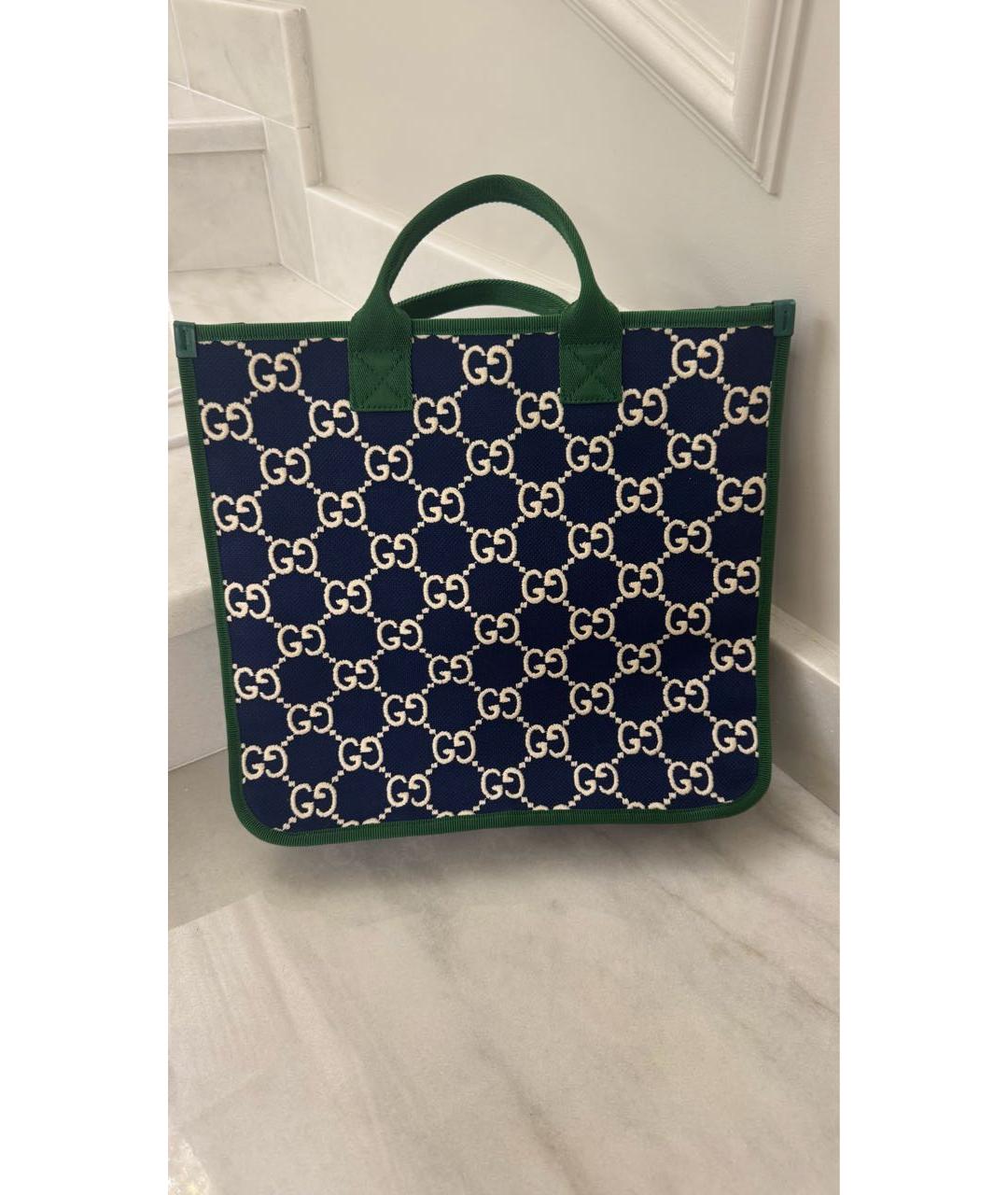 GUCCI Мульти жаккардовая сумка с короткими ручками, фото 3