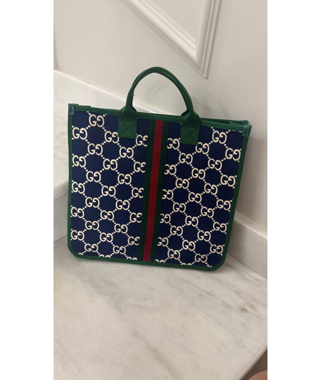 GUCCI Мульти жаккардовая сумка с короткими ручками, фото 7