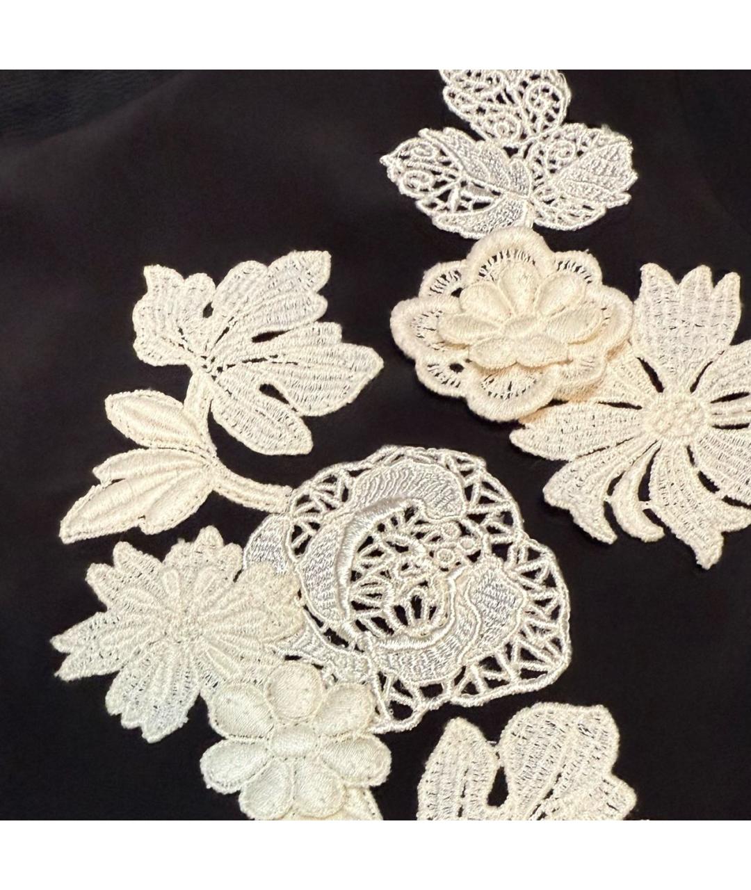 DOLCE&GABBANA Черная шелковая блузы, фото 5