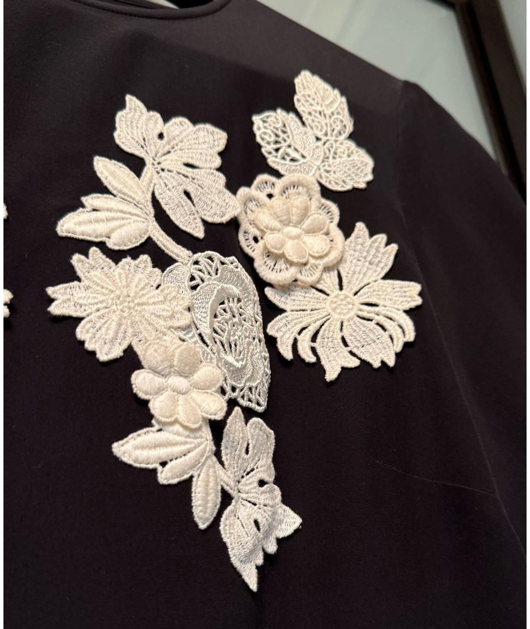 DOLCE&GABBANA Черная шелковая блузы, фото 2