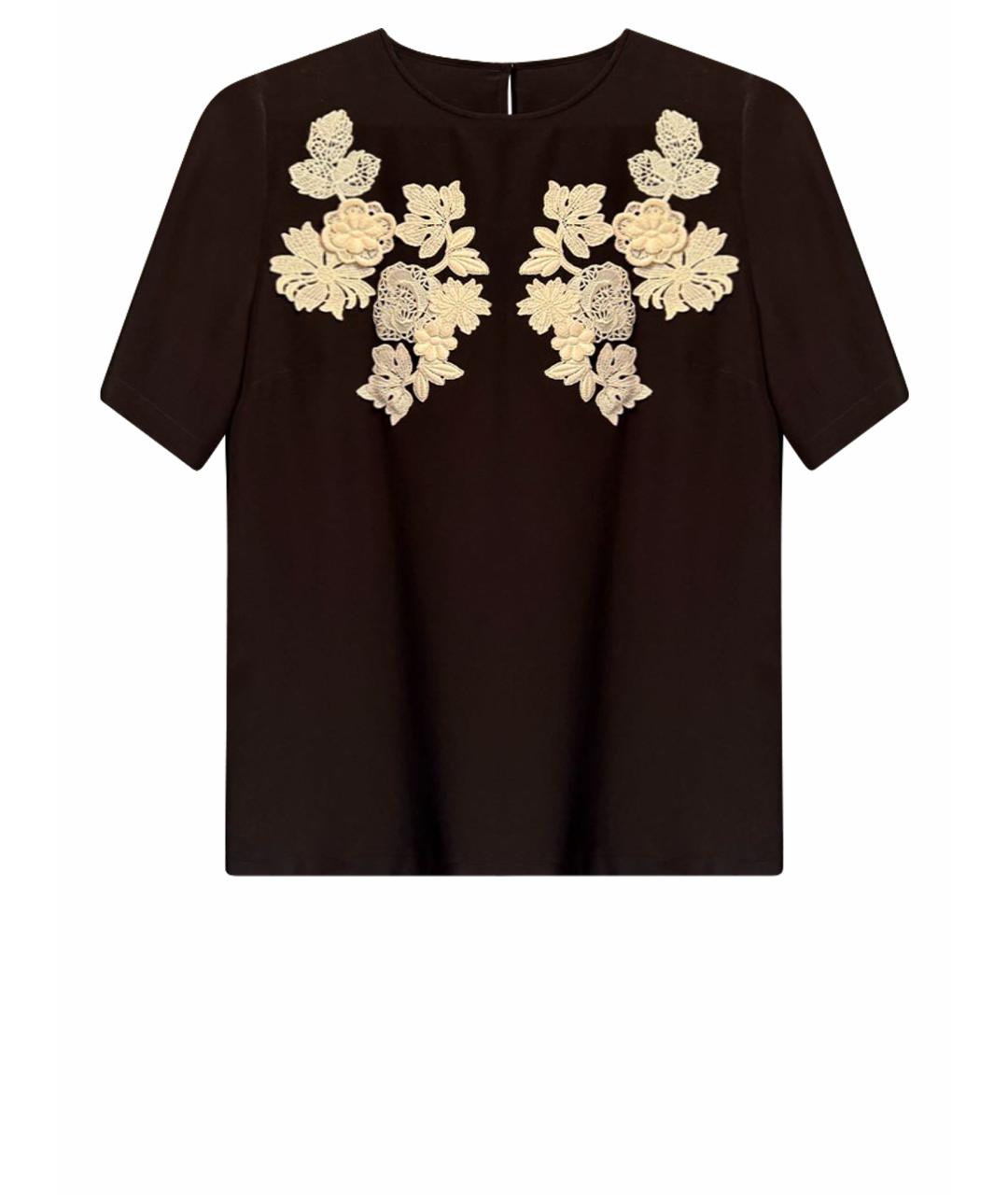 DOLCE&GABBANA Черная шелковая блузы, фото 1