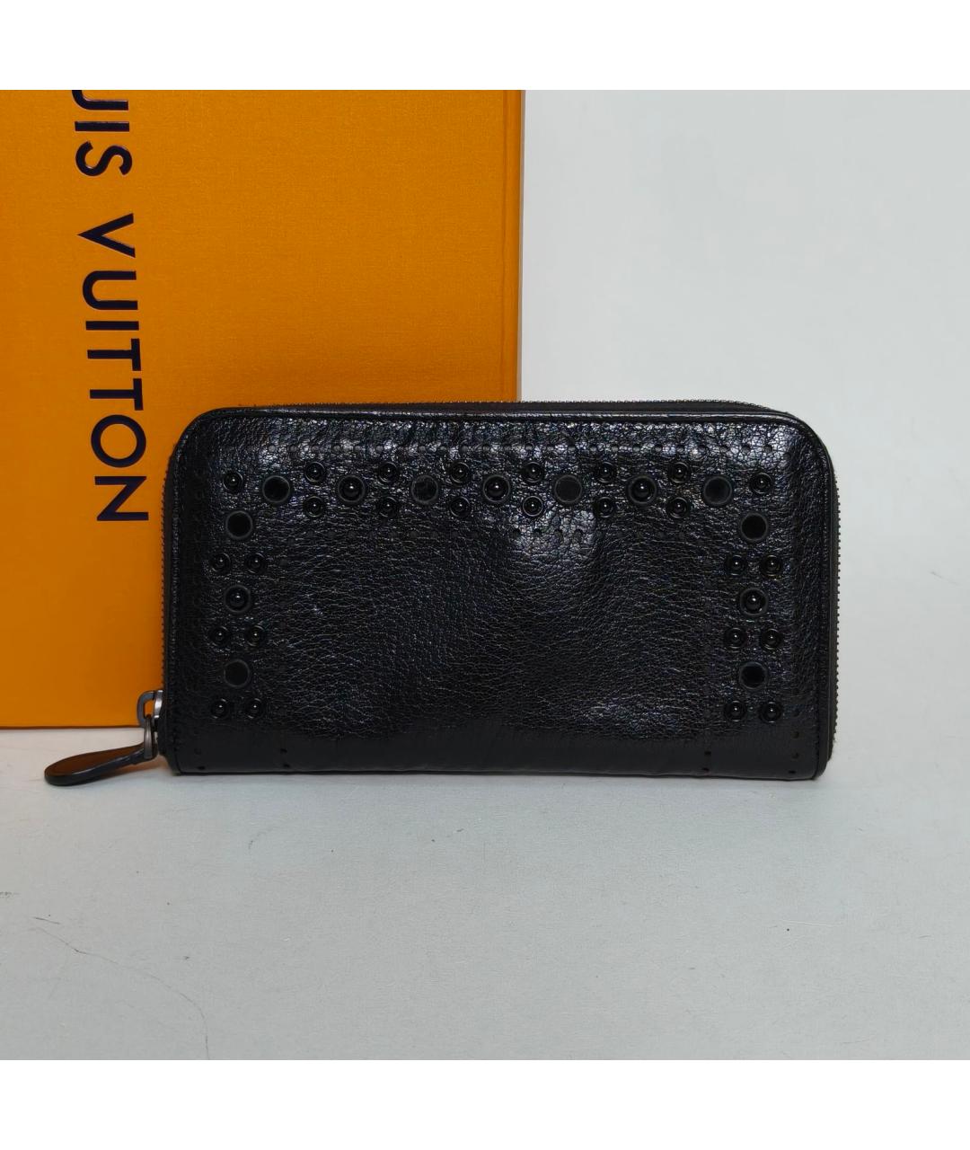 BOTTEGA VENETA Черный кожаный кошелек, фото 8