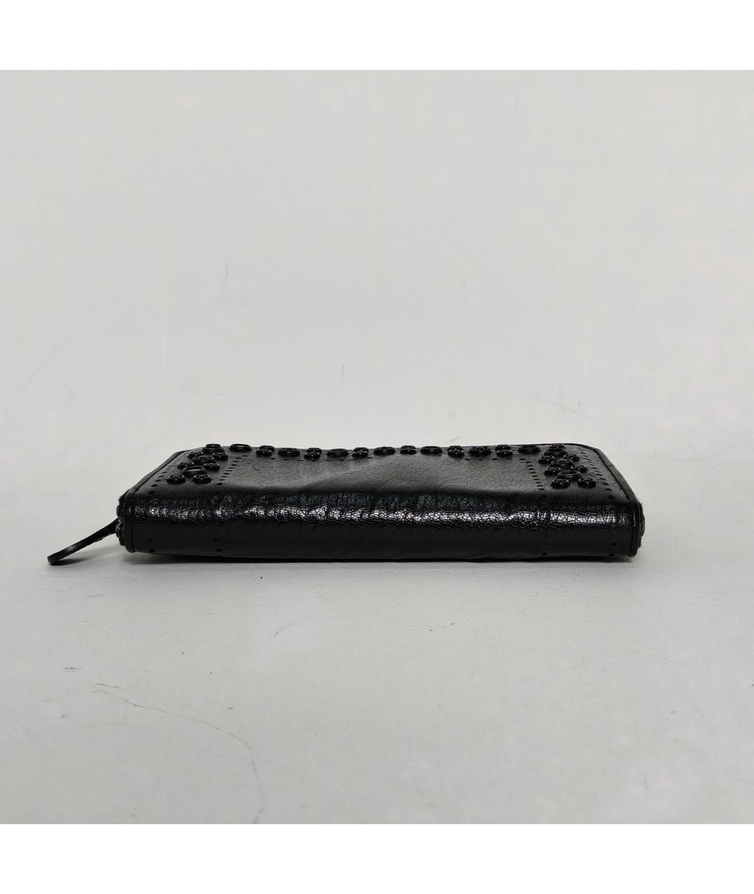 BOTTEGA VENETA Черный кожаный кошелек, фото 6