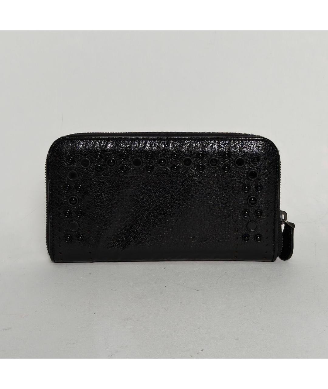 BOTTEGA VENETA Черный кожаный кошелек, фото 4