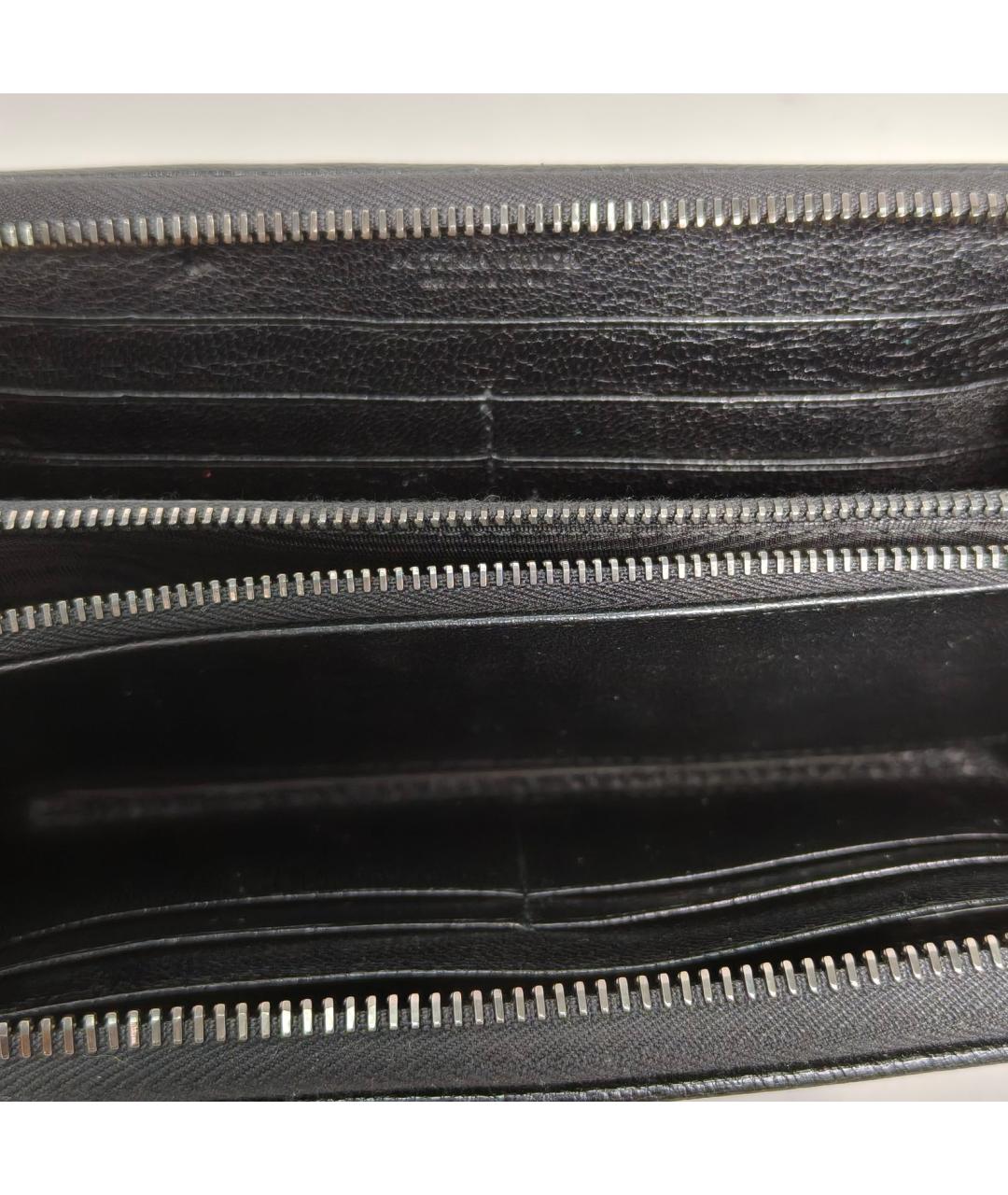 BOTTEGA VENETA Черный кожаный кошелек, фото 7