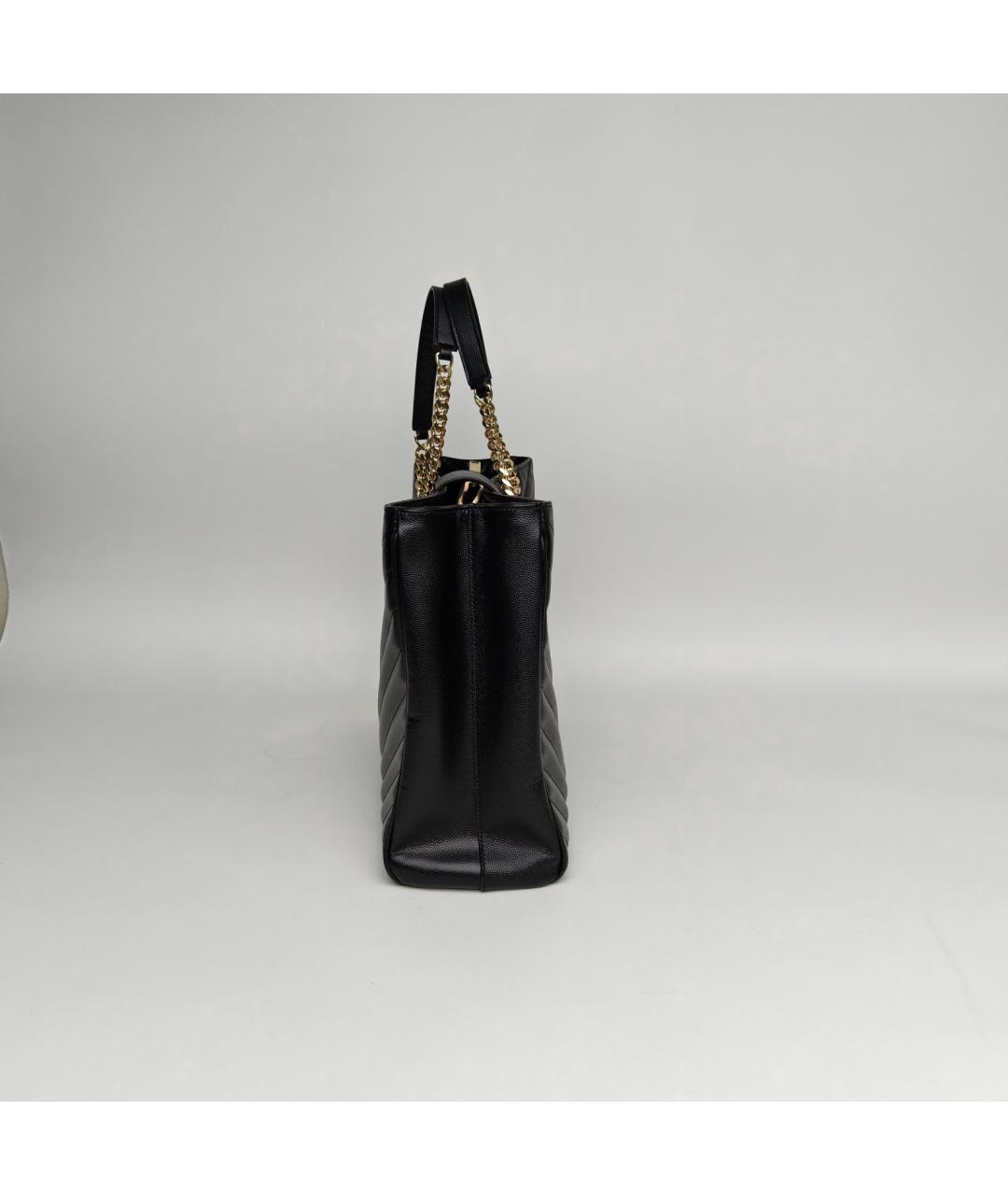 SAINT LAURENT Черная кожаная сумка через плечо, фото 5
