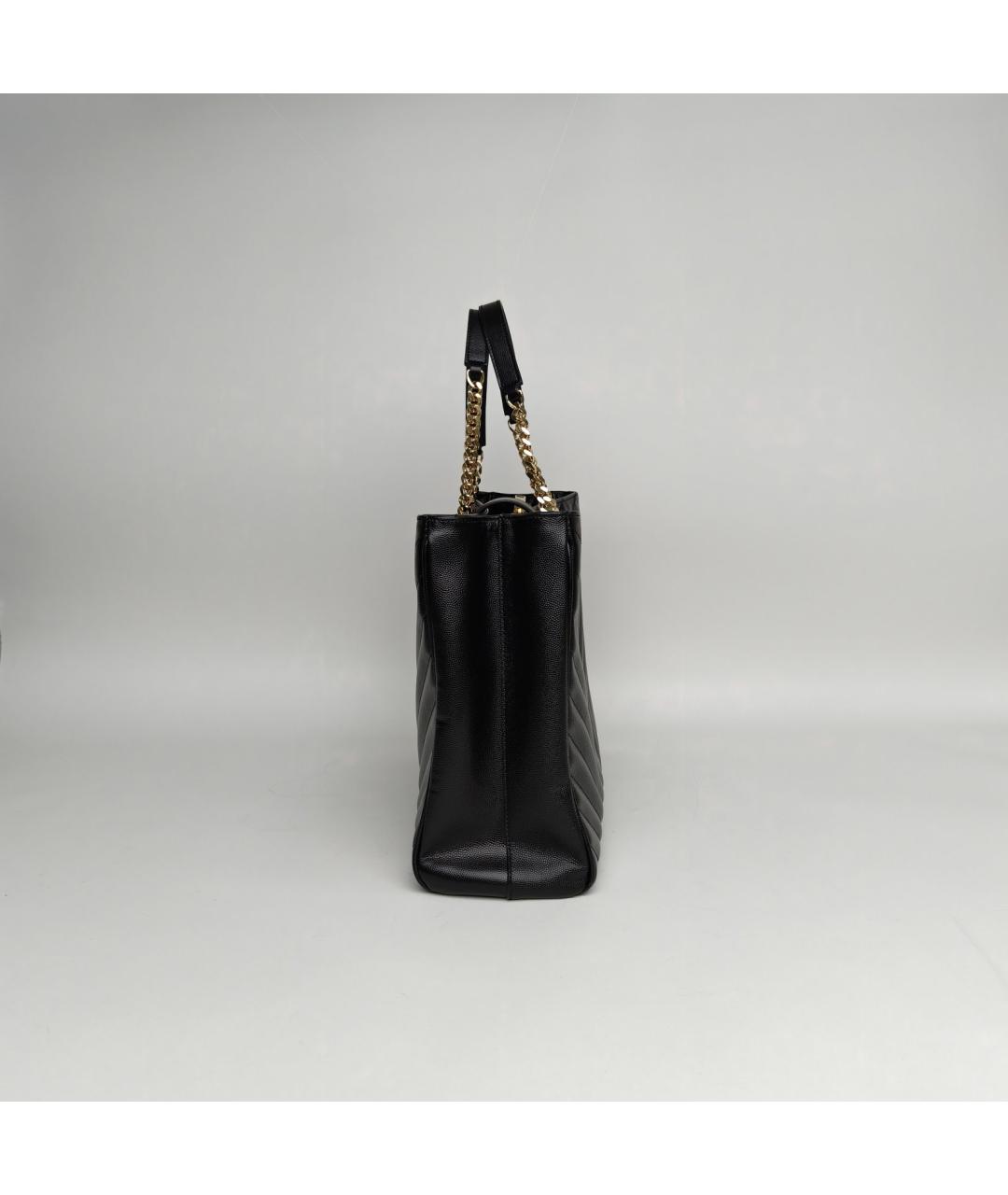 SAINT LAURENT Черная кожаная сумка через плечо, фото 3
