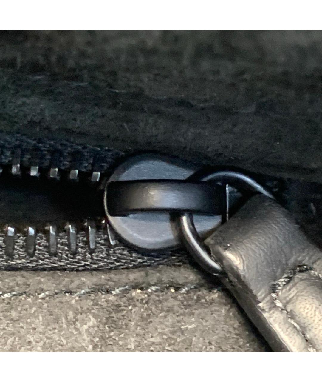 CHRISTIAN DIOR Черная кожаная сумка через плечо, фото 9