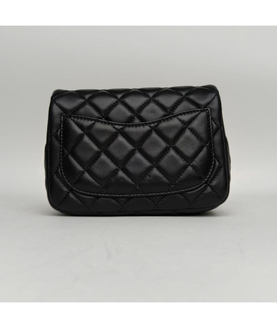 CHANEL Черная кожаная сумка через плечо, фото 4