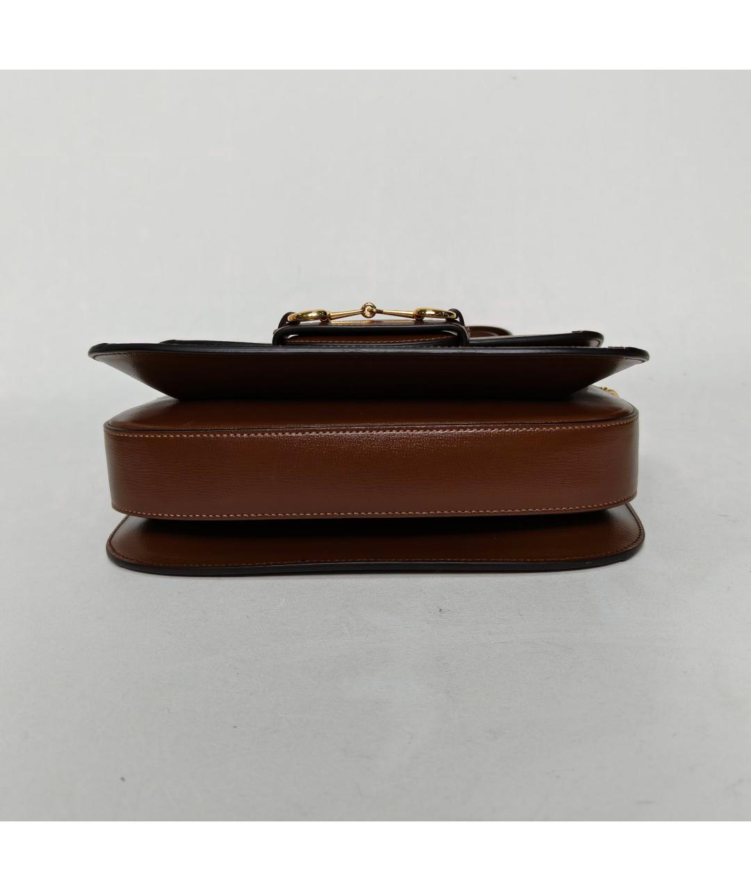 GUCCI Коричневая тканевая сумка через плечо, фото 6