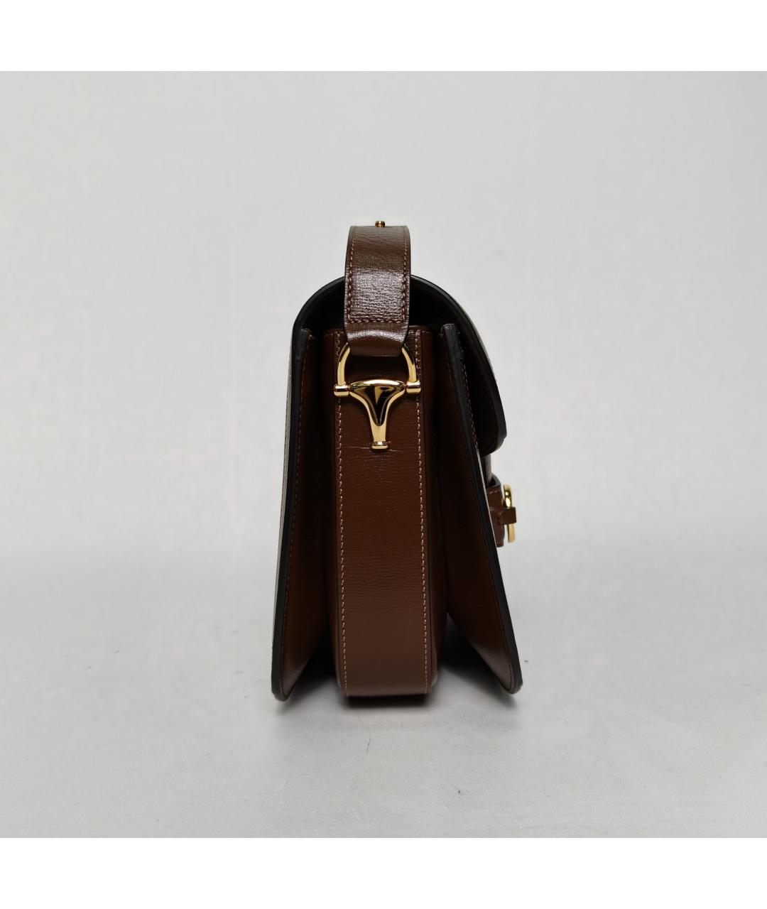 GUCCI Коричневая тканевая сумка через плечо, фото 3