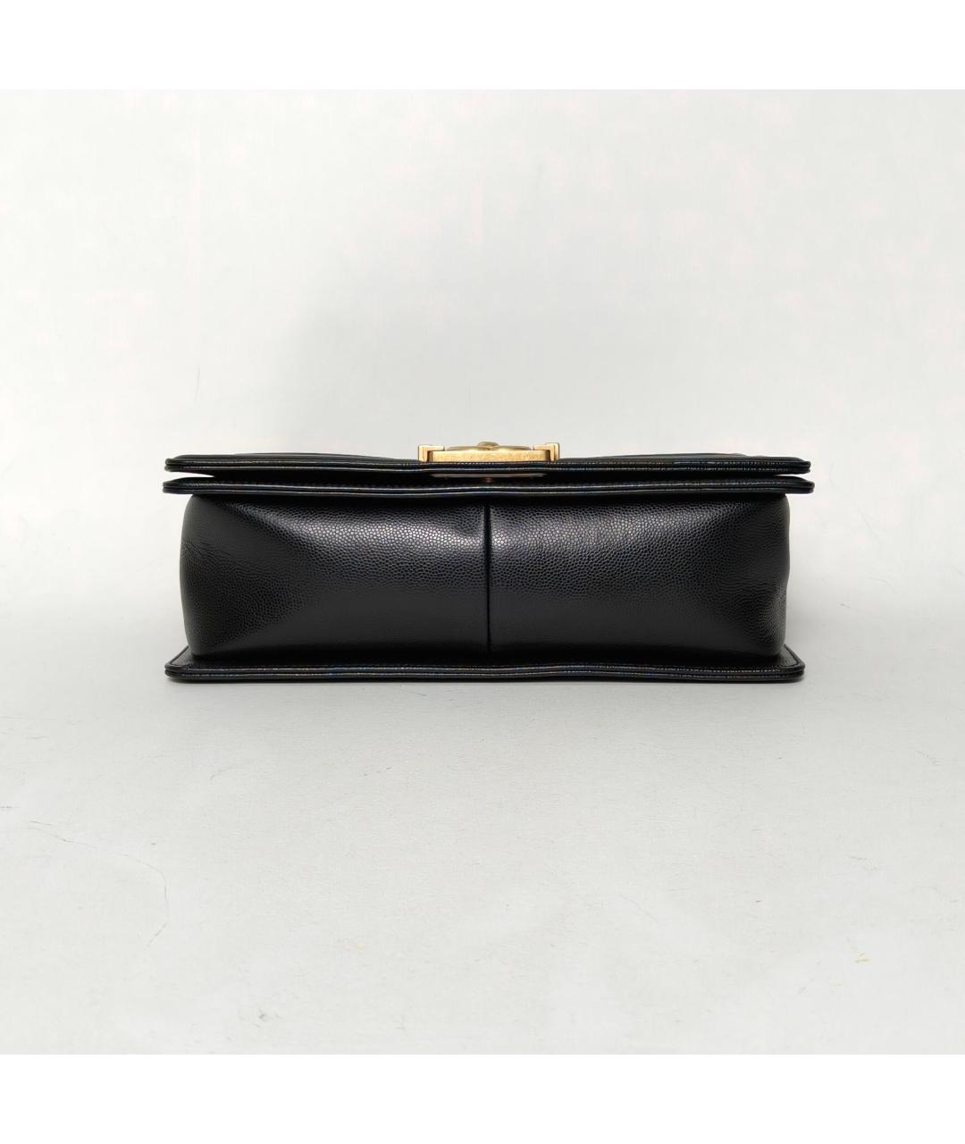 CHANEL Черная кожаная сумка через плечо, фото 6