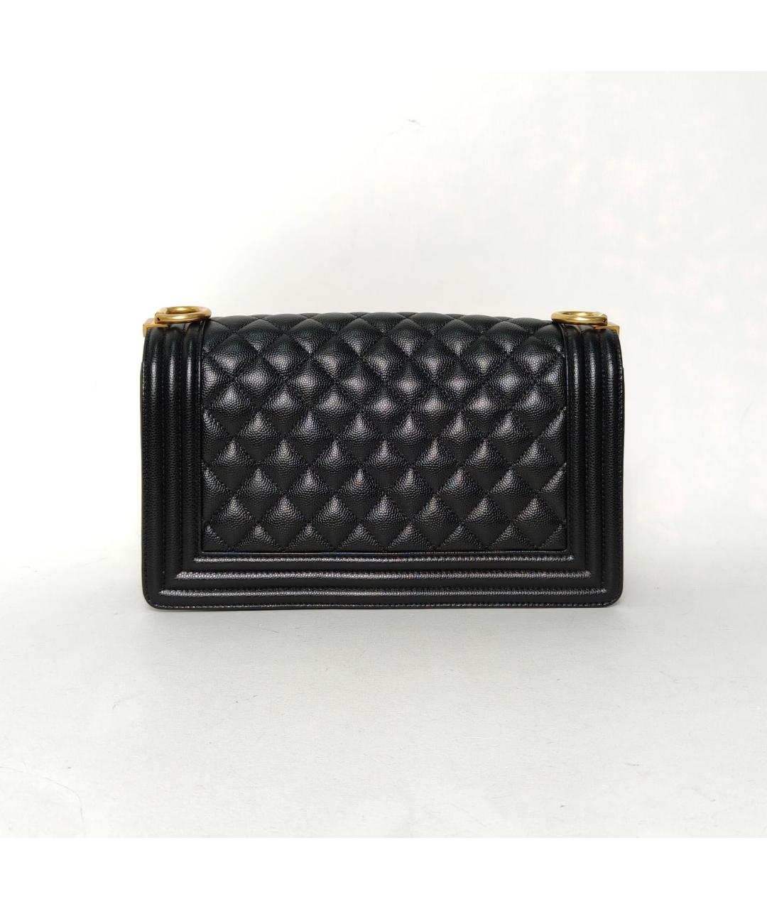 CHANEL Черная кожаная сумка через плечо, фото 4